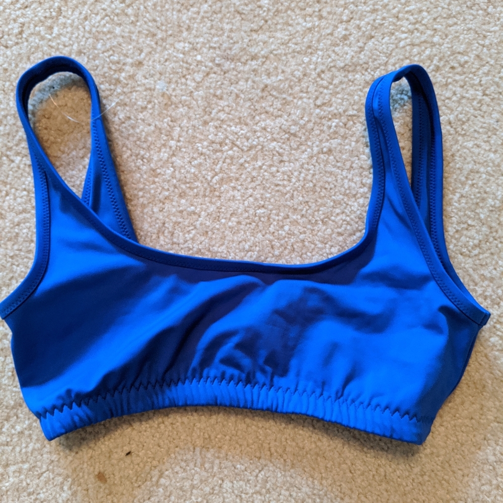 NWOT Blue Bathing Suit Top Bra